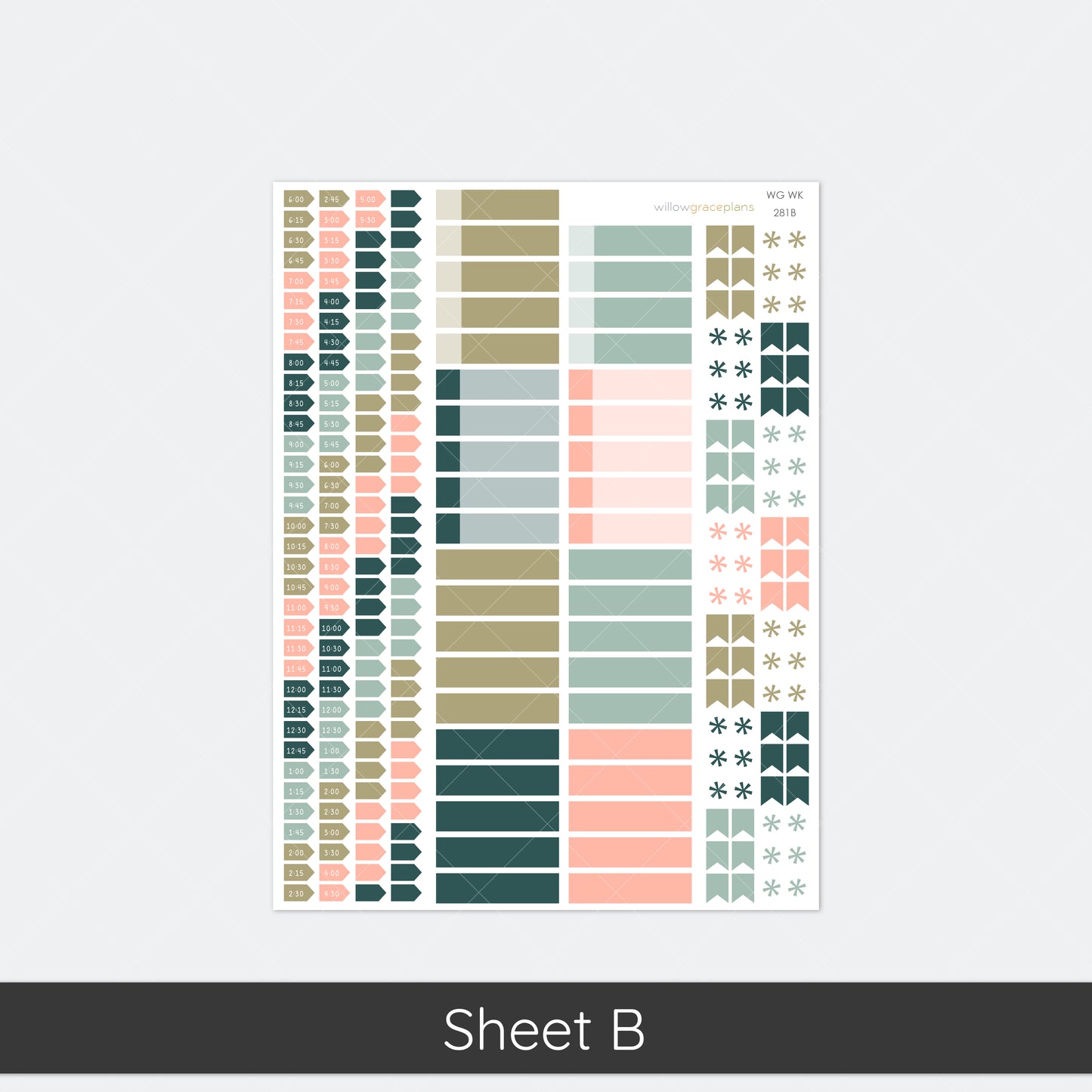 Weekly Planner Stickers | Garden Patchwork