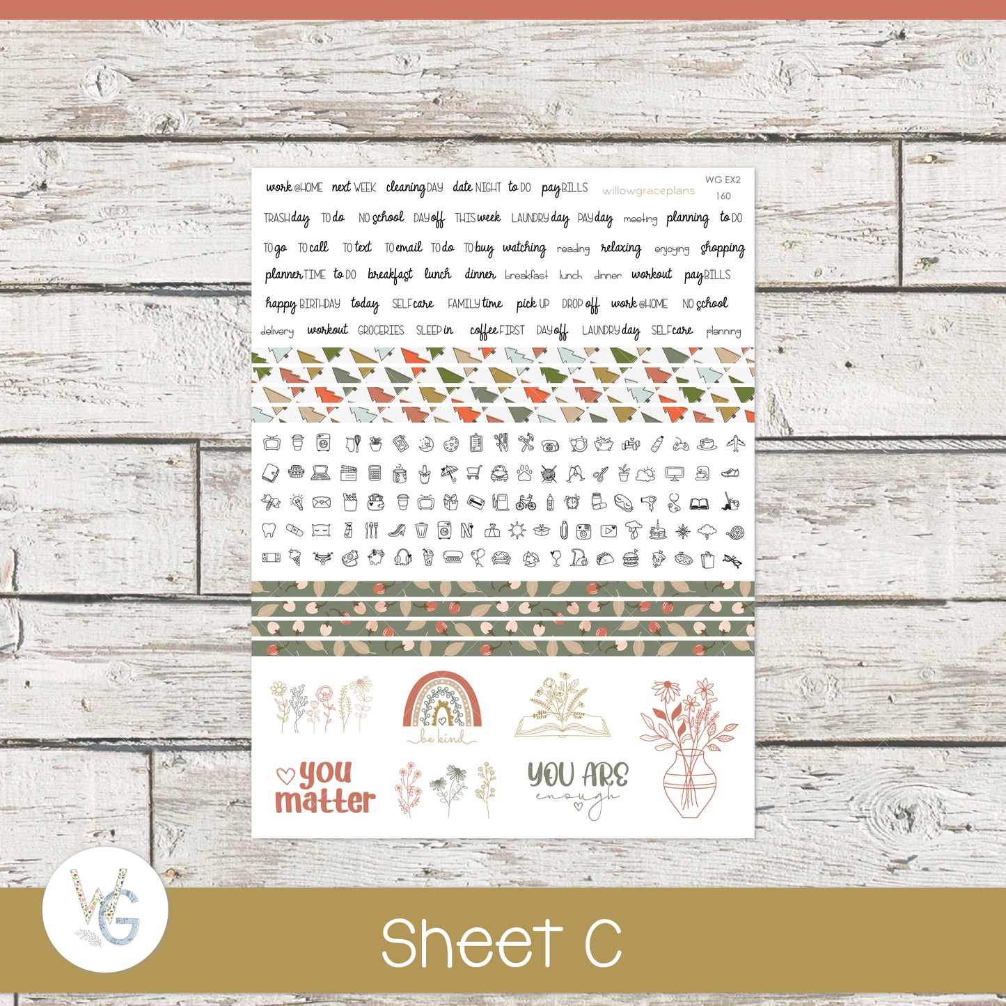 Weekly Planner Stickers | Merry Pines