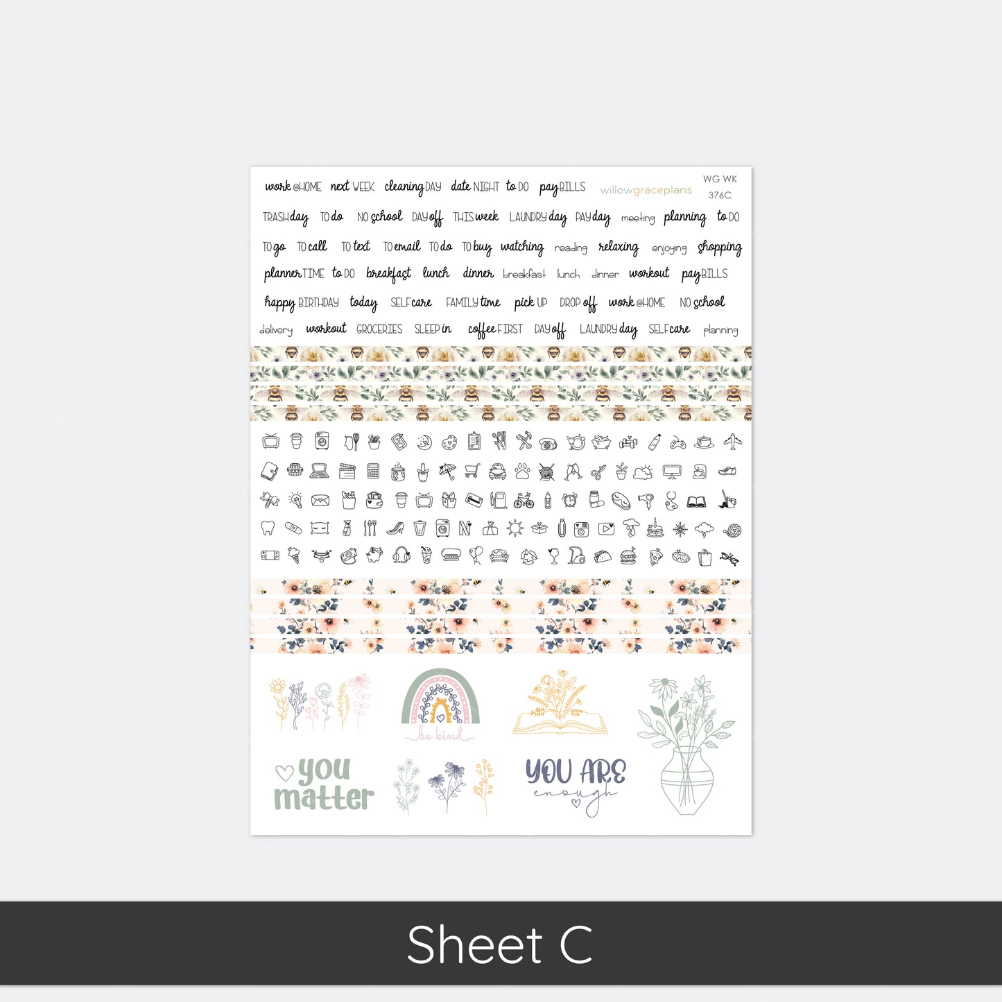 Weekly Planner Stickers | Wild Honey
