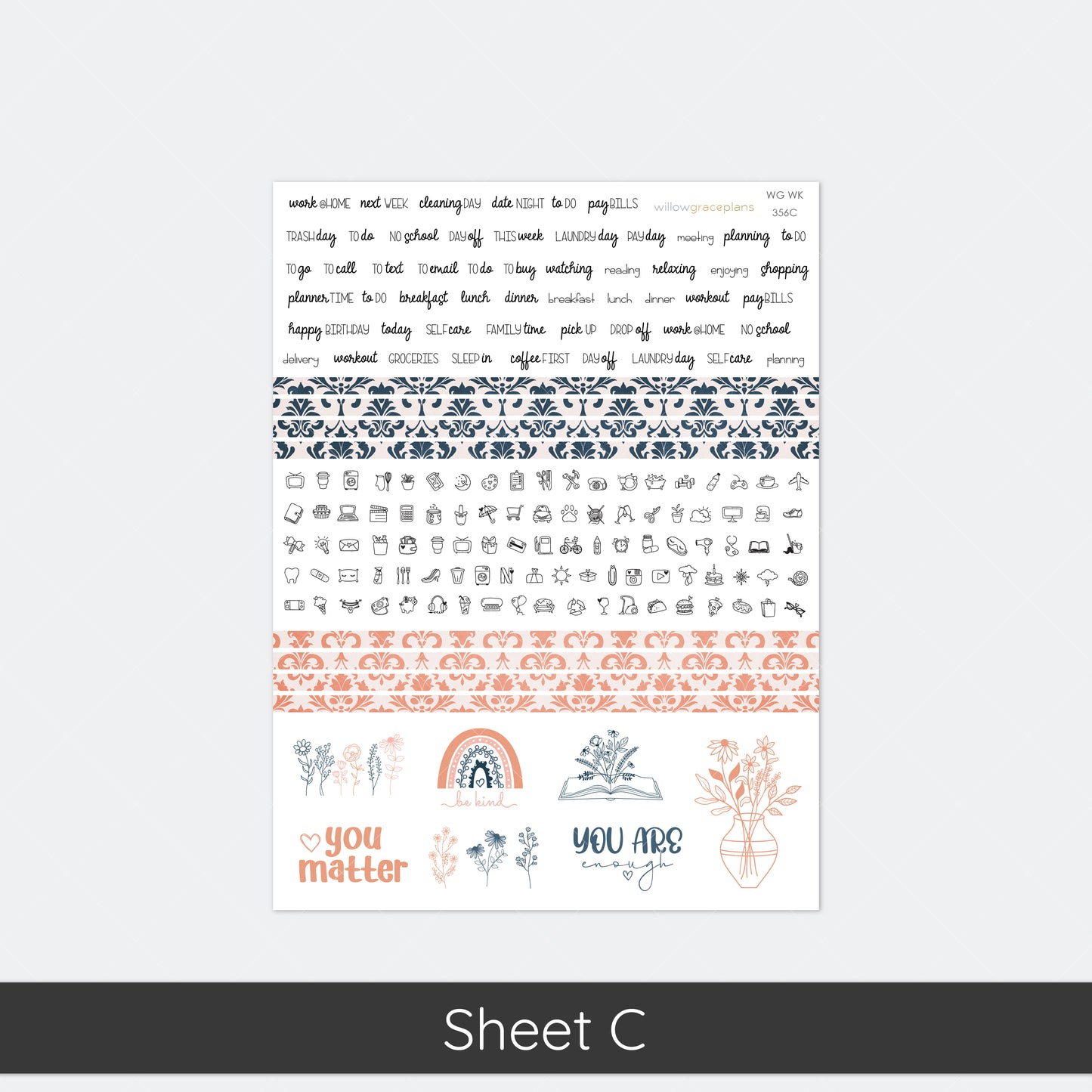 Weekly Planner Stickers | Petaled Print