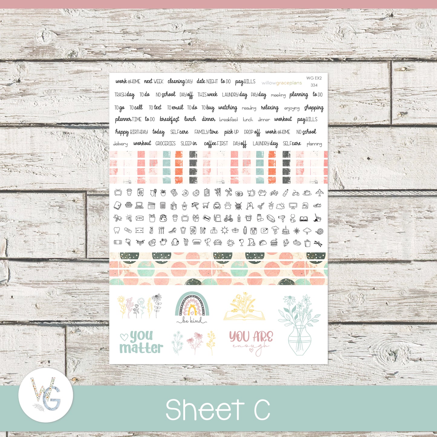 Weekly Planner Stickers | Retro Vibes