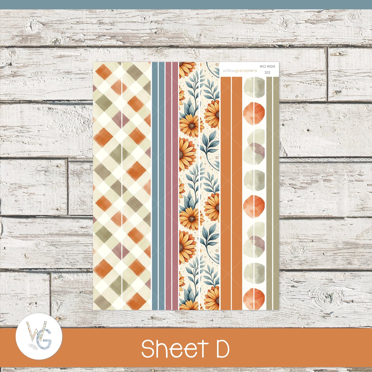 Daily Planner Stickers | Sunflower Harvest