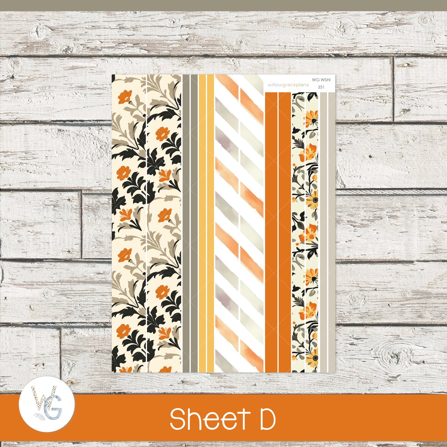 Weekly Planner Stickers | Golden Harvest