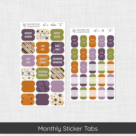 Monthly Sticker Tabs | Not So Spooky (106)