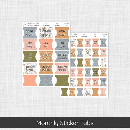 Monthly Sticker Tabs | Hidden Hallow (108)