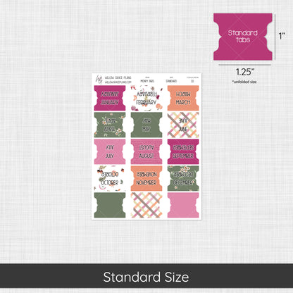 Monthly Sticker Tabs | Changing Seasons (111)