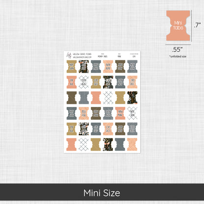 Monthly Sticker Tabs | Midnight Meadow (109)
