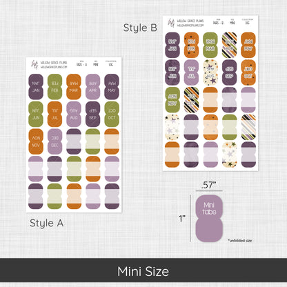 Monthly Sticker Tabs | Not So Spooky (106)