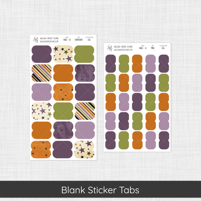 Blank Sticker Tabs | Not So Spooky (106)