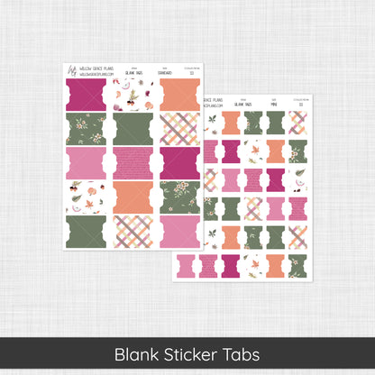 Blank Sticker Tabs | Changing Seasons (111)