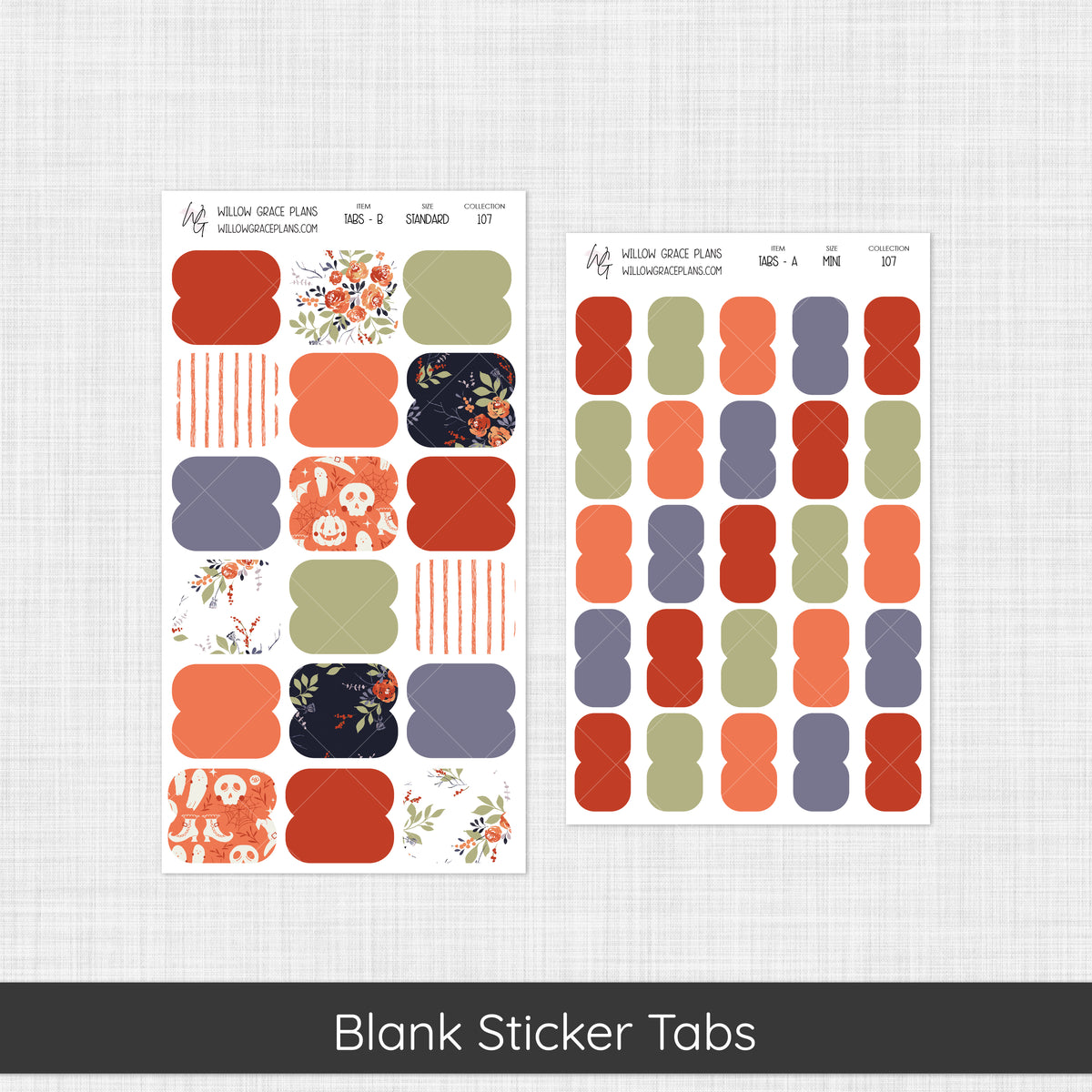 Blank Sticker Tabs | Feeling Witchy (107)