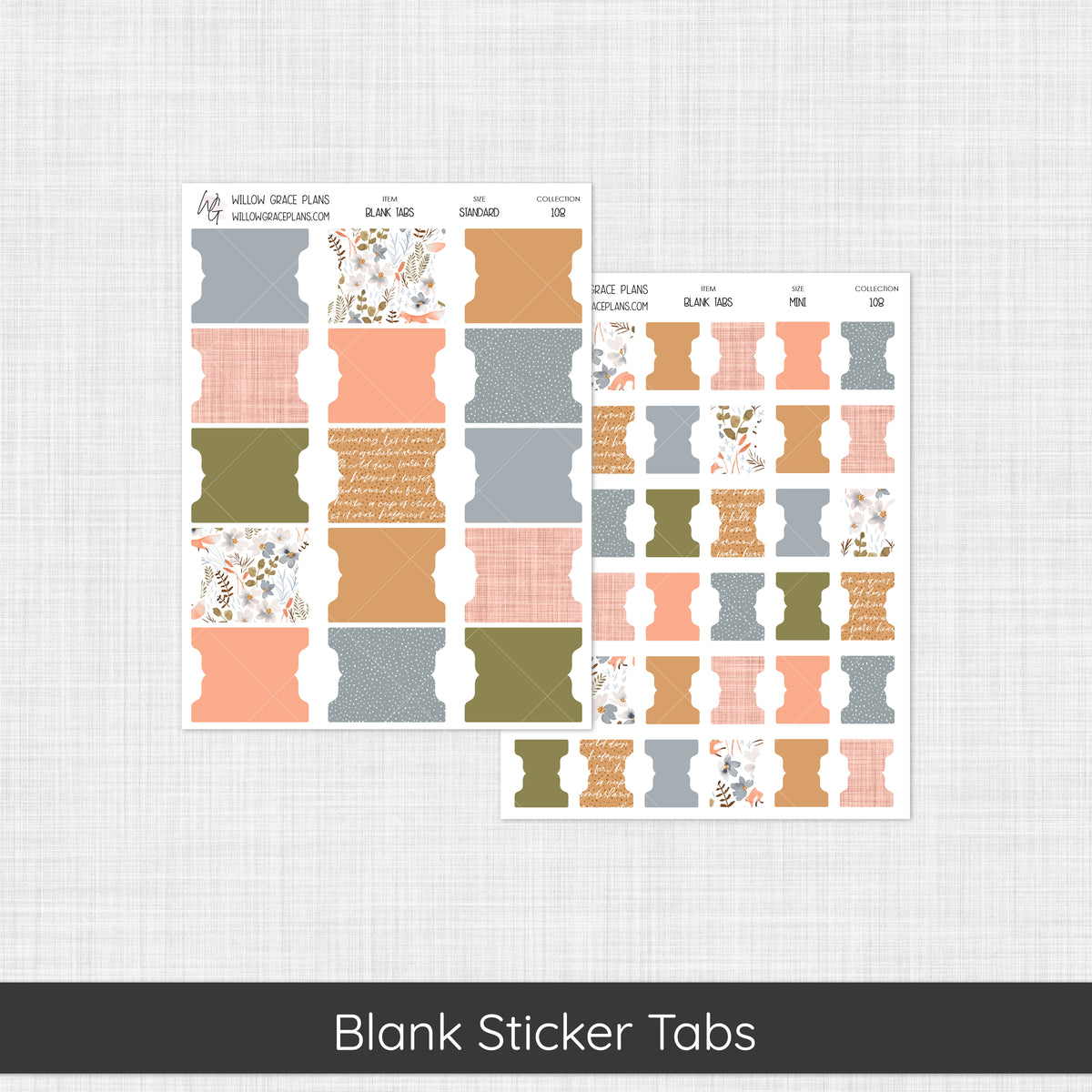 Blank Sticker Tabs | Hidden Hallow (108)