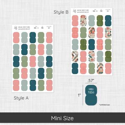 Blank Sticker Tabs | Coral Grove (103)
