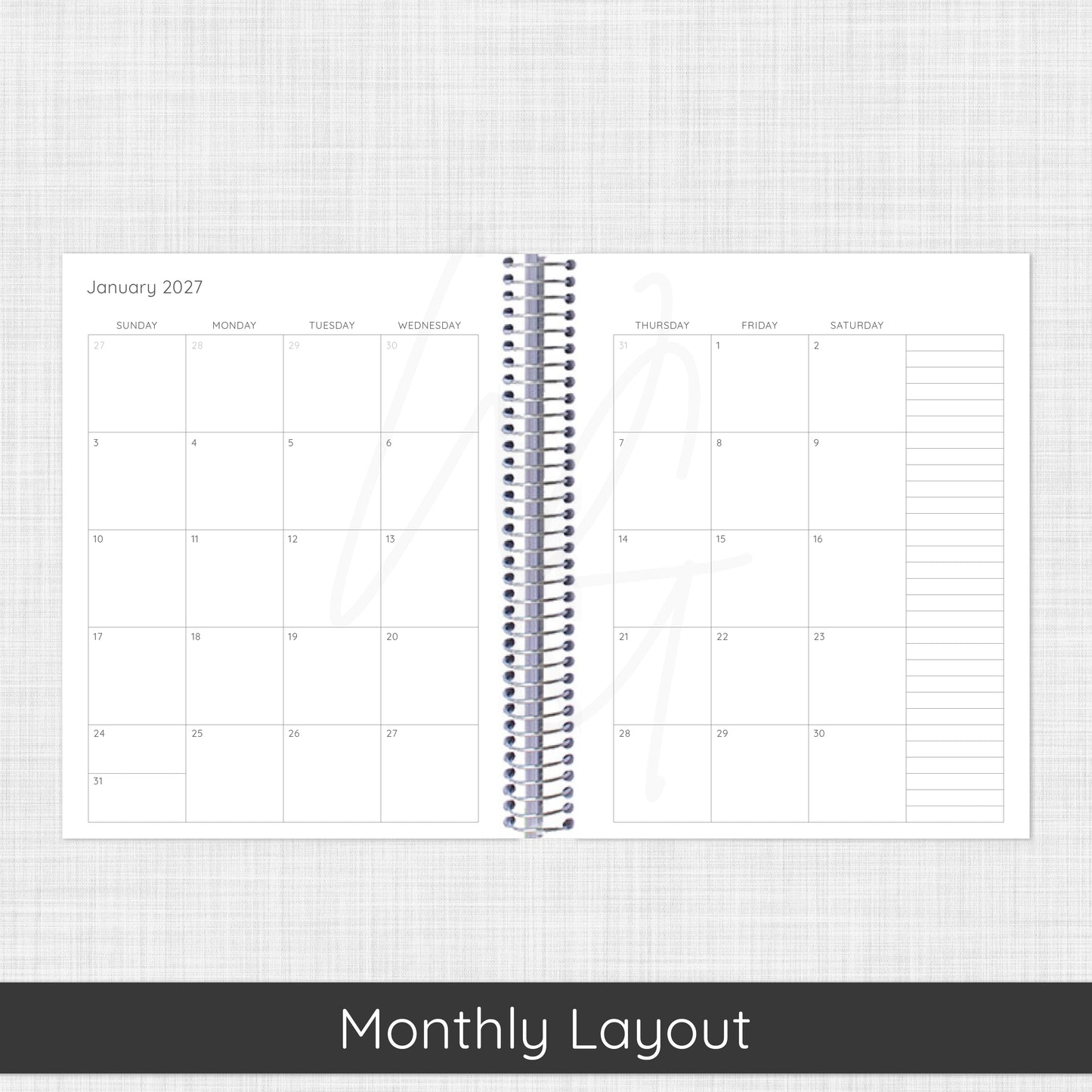 Bloom Month + Week Planner