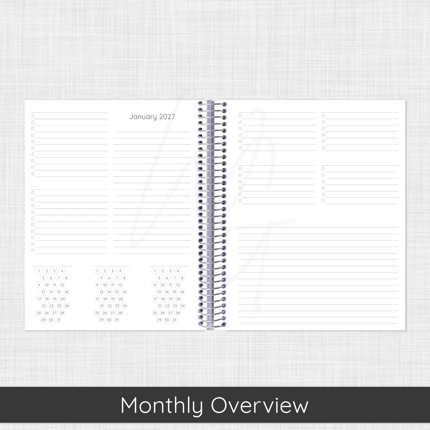 Bloom Month + Week Planner