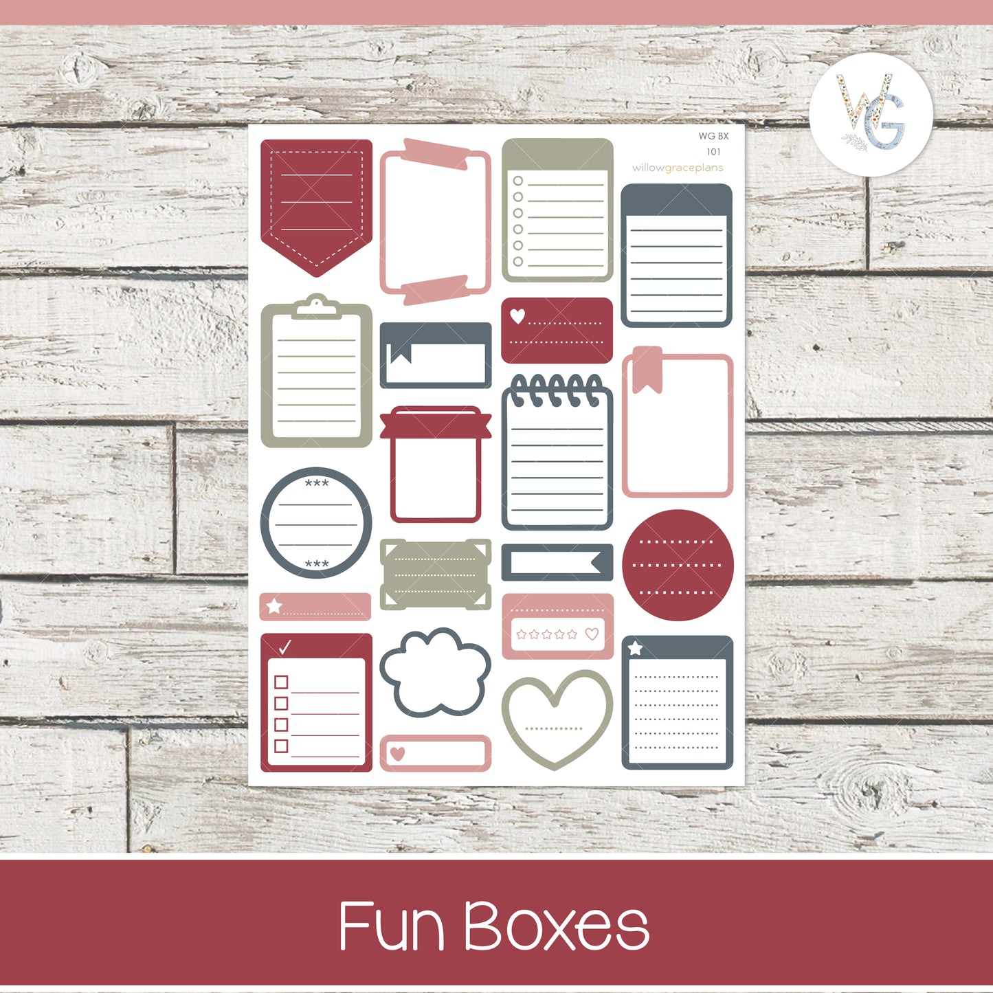 Rustic Bloom Complete Sticker Collection