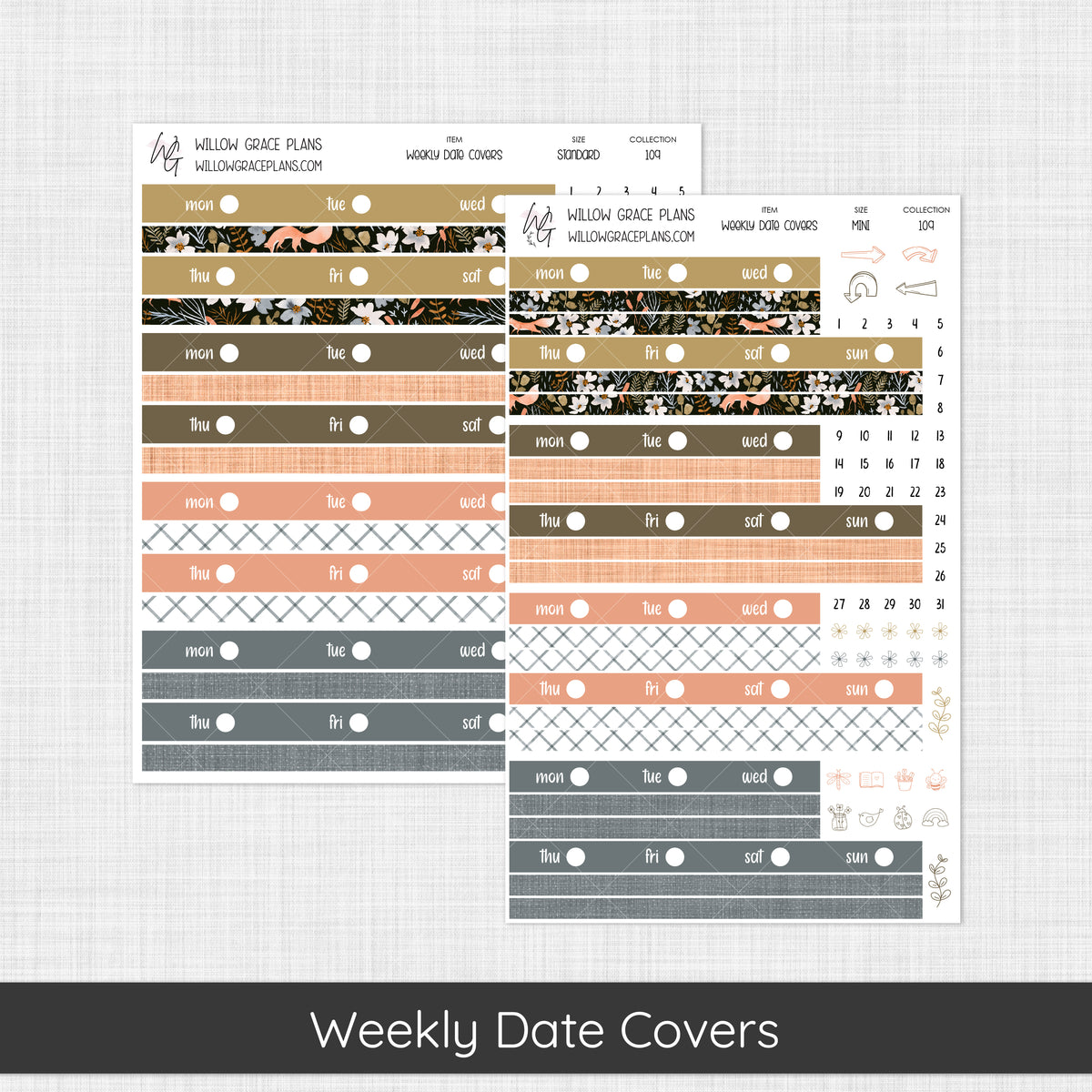 Weekly Date Covers | Midnight Meadow (109)