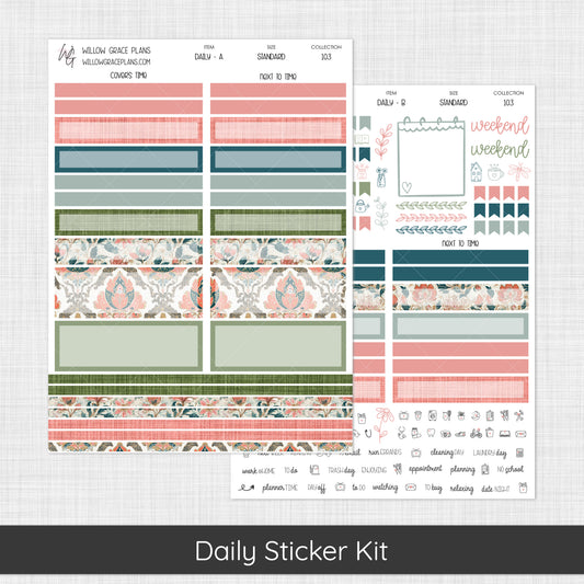 Daily Sticker Kit | Coral Grove (103)