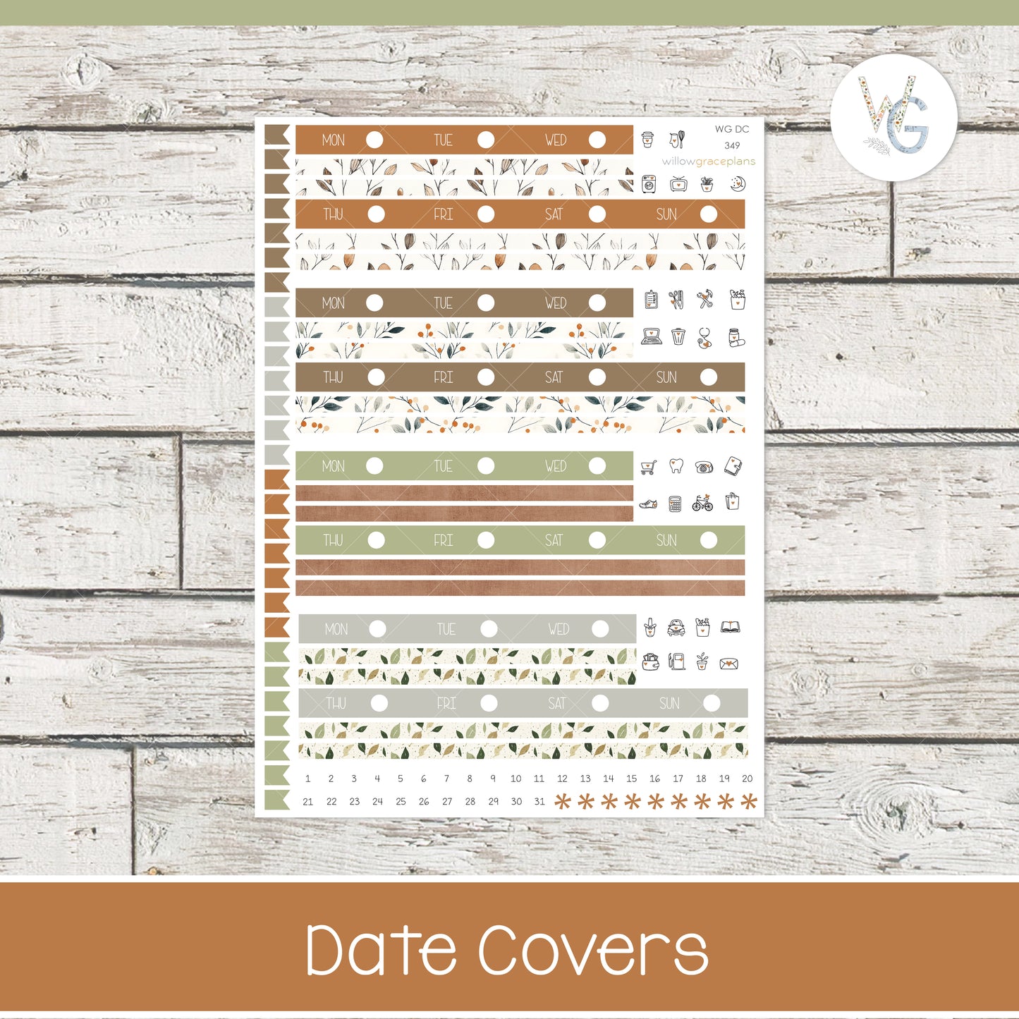 Autumn Leaves Complete Sticker Collection