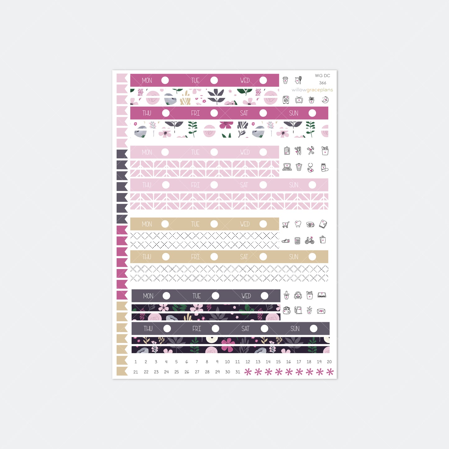 Date Covers | Dusky Petals