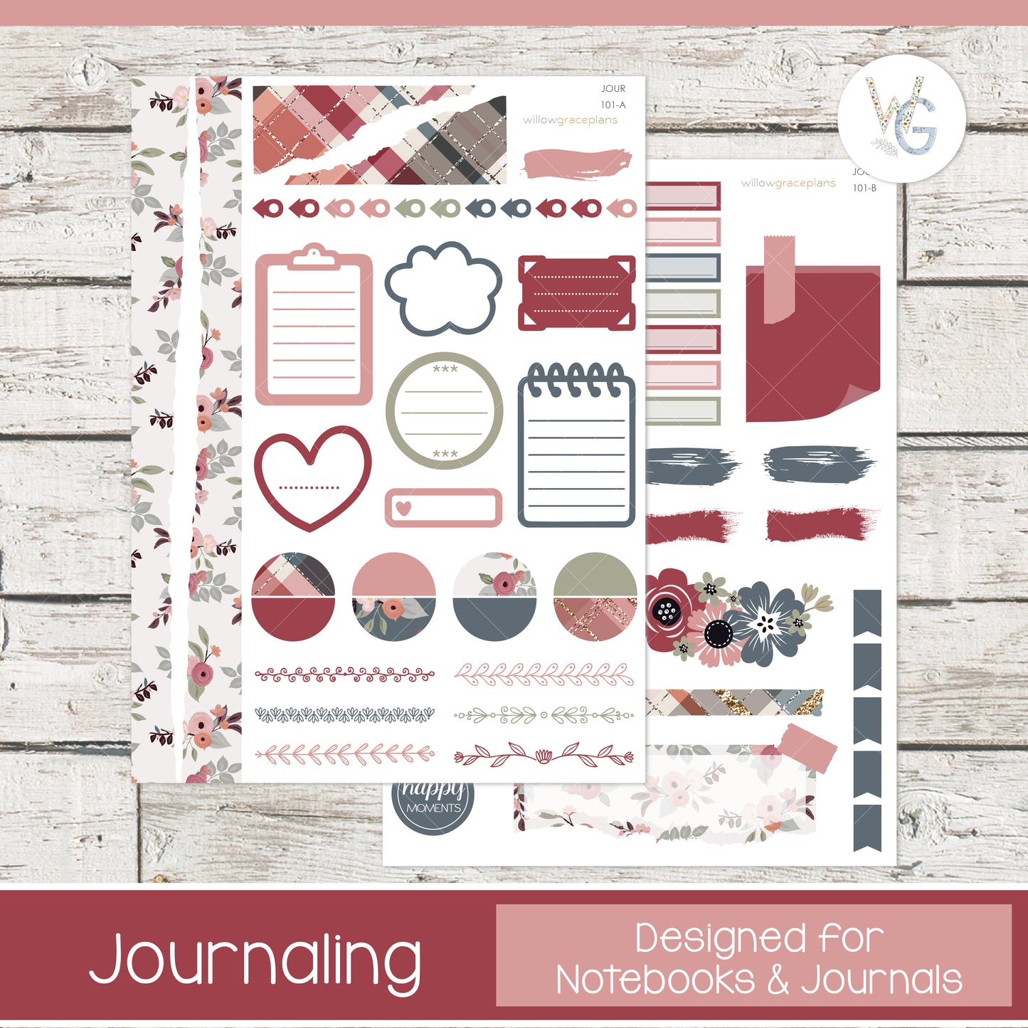 Rustic Bloom Complete Sticker Collection