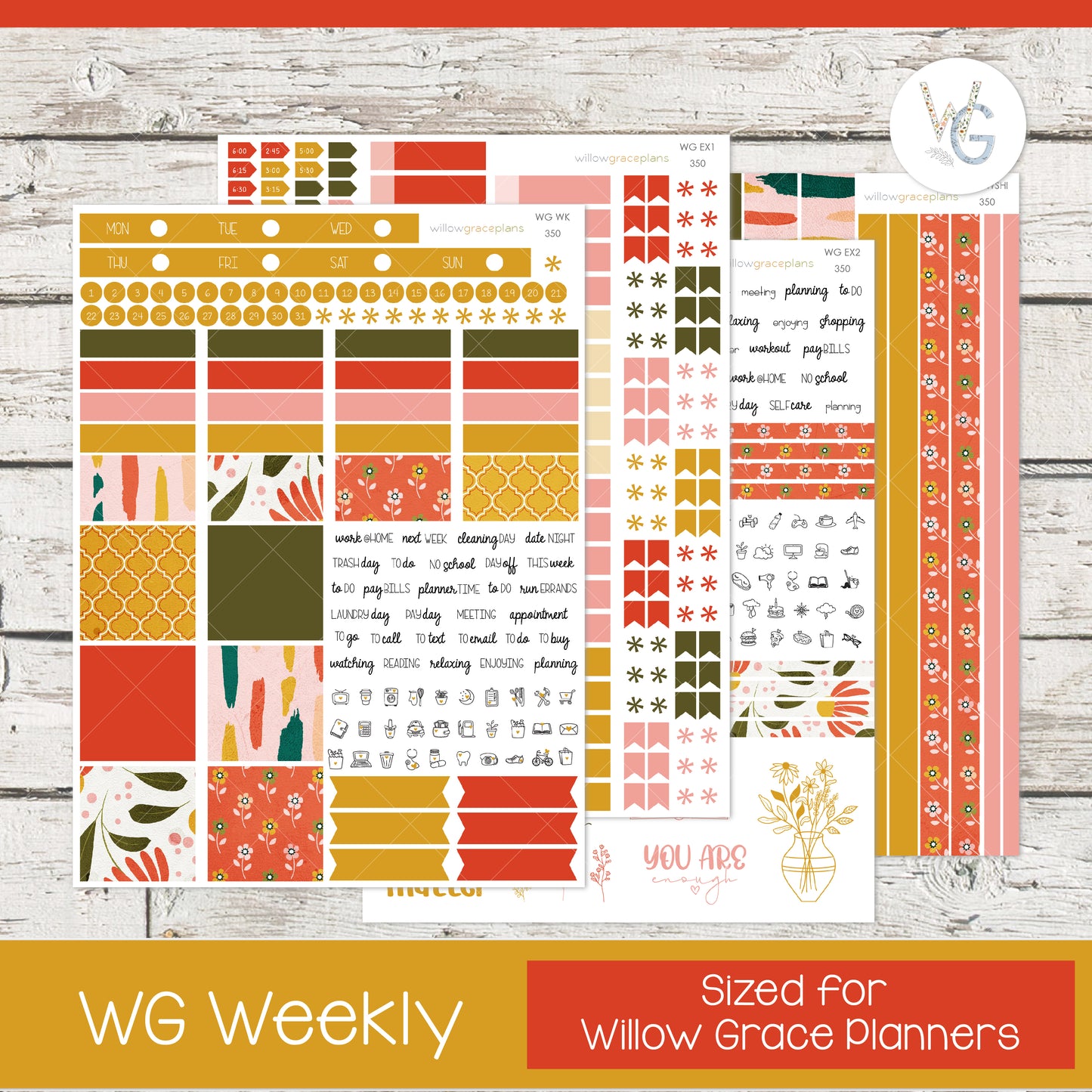 Sunny Blooms Complete Sticker Collection