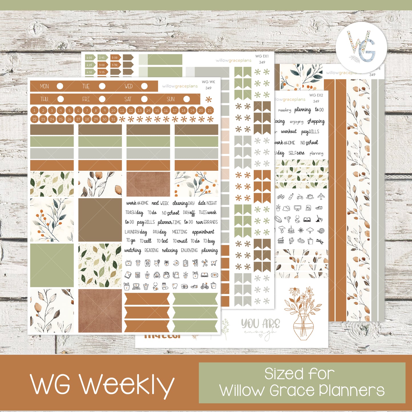 Autumn Leaves Complete Sticker Collection