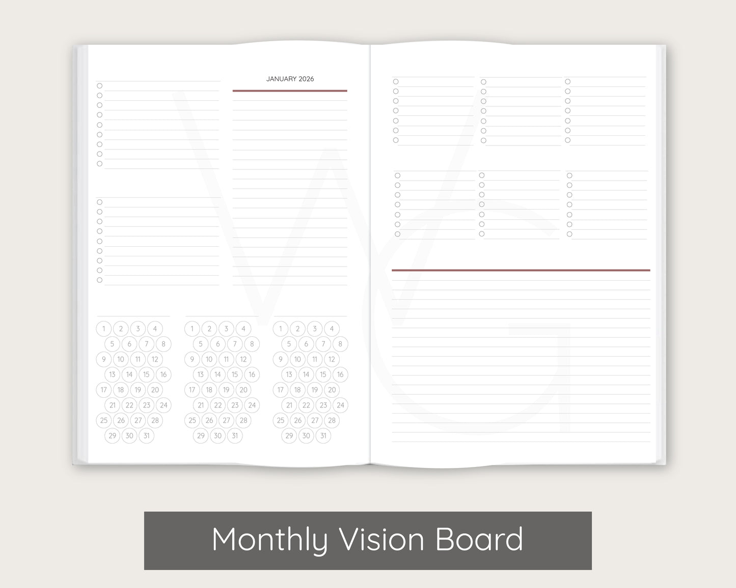 Muted Meadow Signature Planner