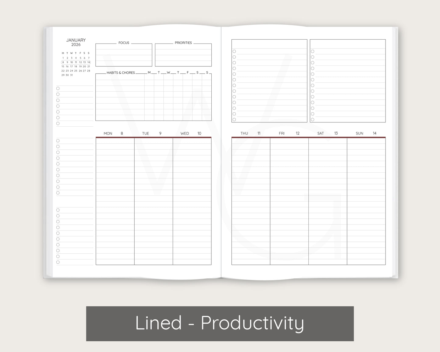 Muted Meadow Signature Planner