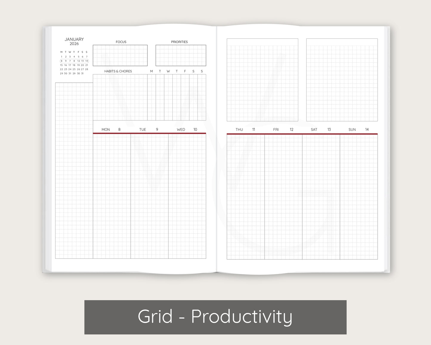 Painted Currents Signature Planner