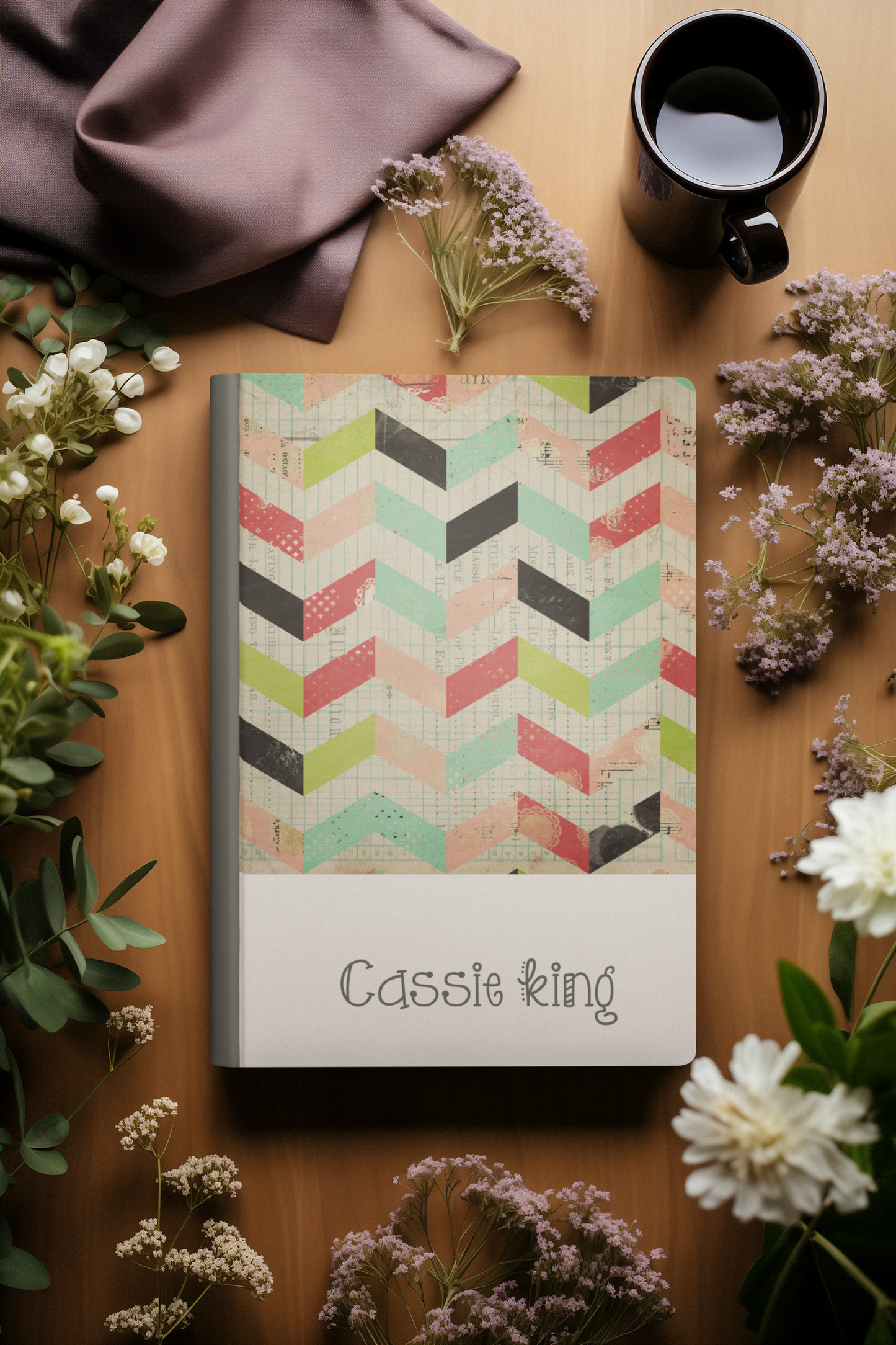 Weekly Personalized Planner | Vertical Weekly Planner | Grid Layout | Shabby Chevron