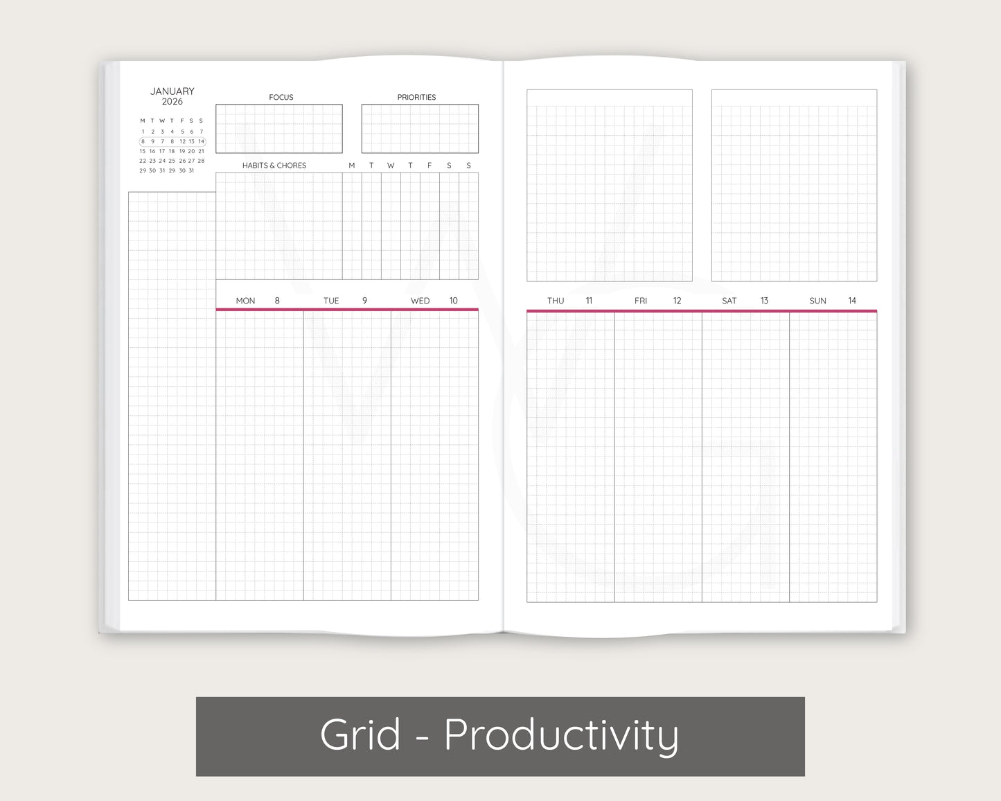 Dahlia - Wine Signature Planner