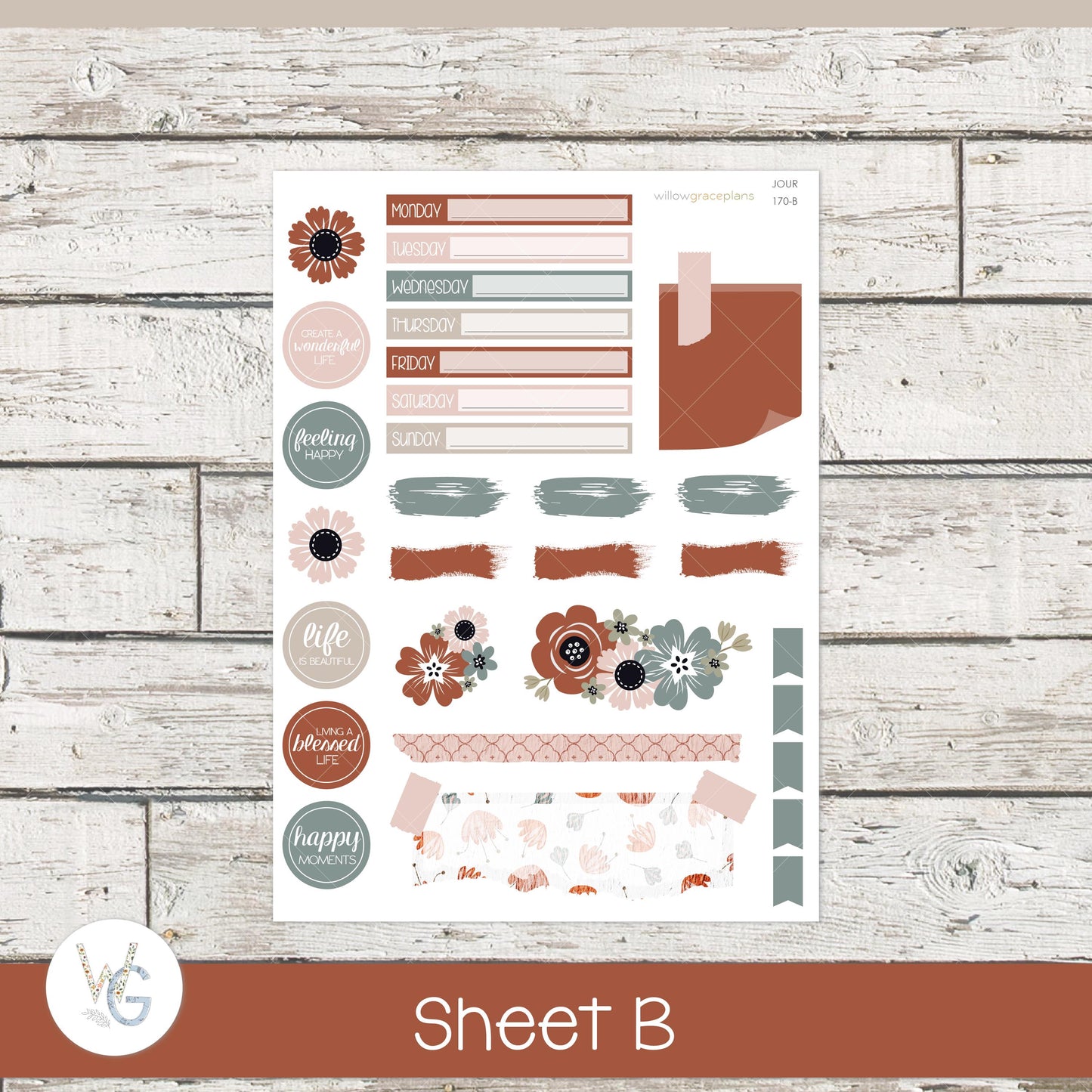 Journaling Stickers • Planner Stickers • JOUR-170