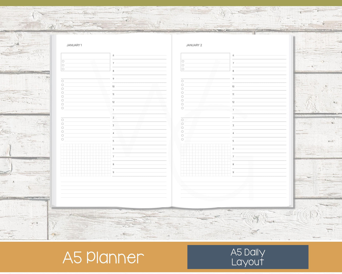 2026 Complete Planner | Month, Week, Day Planner | Lined Layout - Black and White | Ready to Ship - In the Stars