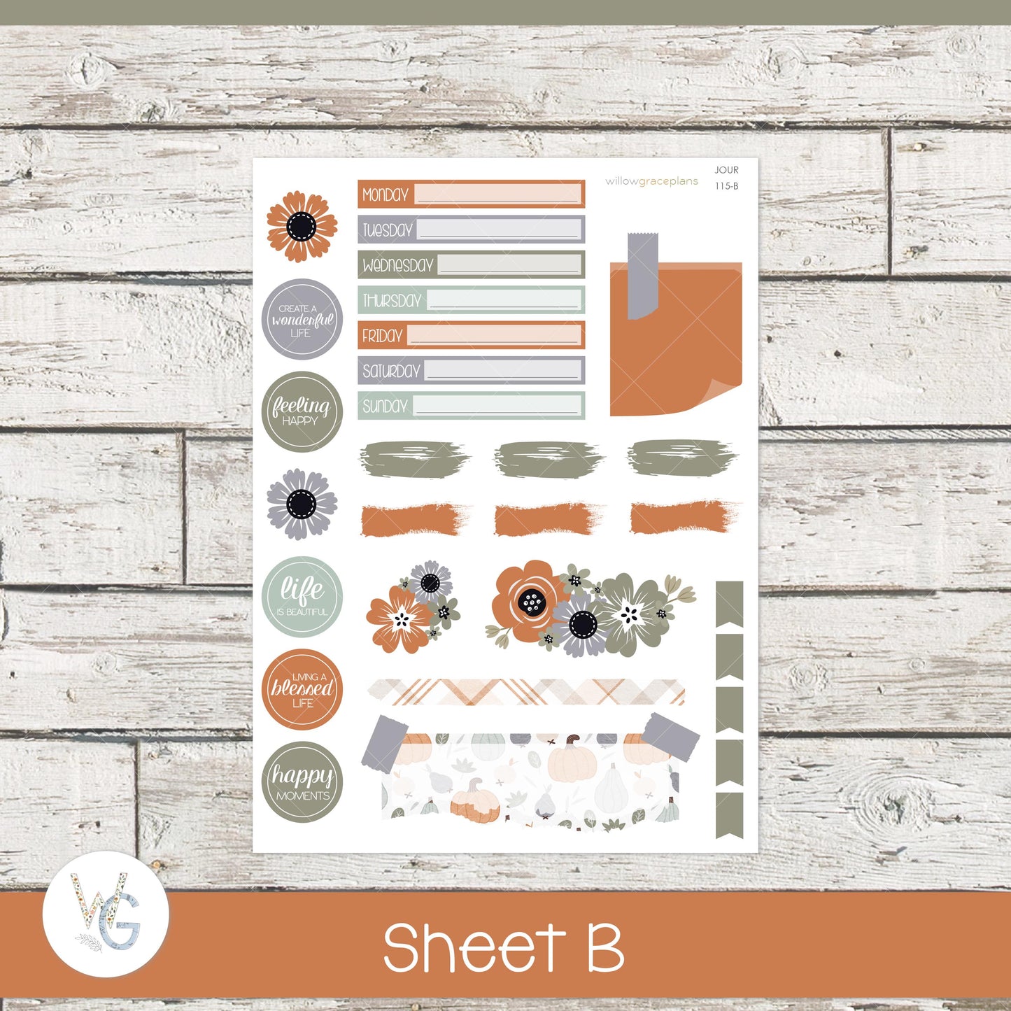 Journaling Stickers • Planner Stickers • JOUR-115