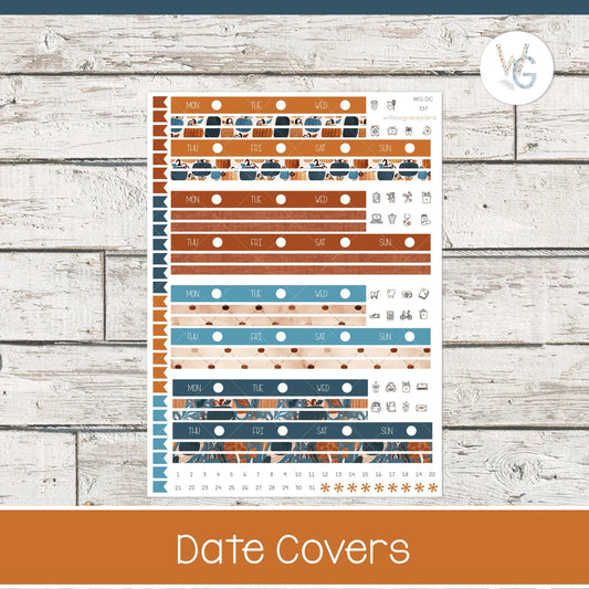 Date Covers - Planner Stickers - Willow Grace Planner Stickers | DC-337