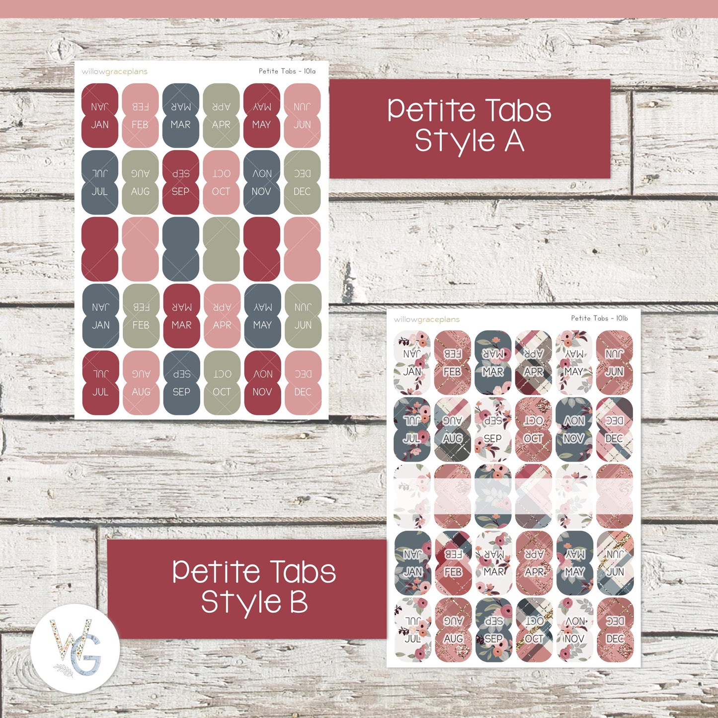 Planner Tabs • Tab Stickers • Planner Stickers • TB-101