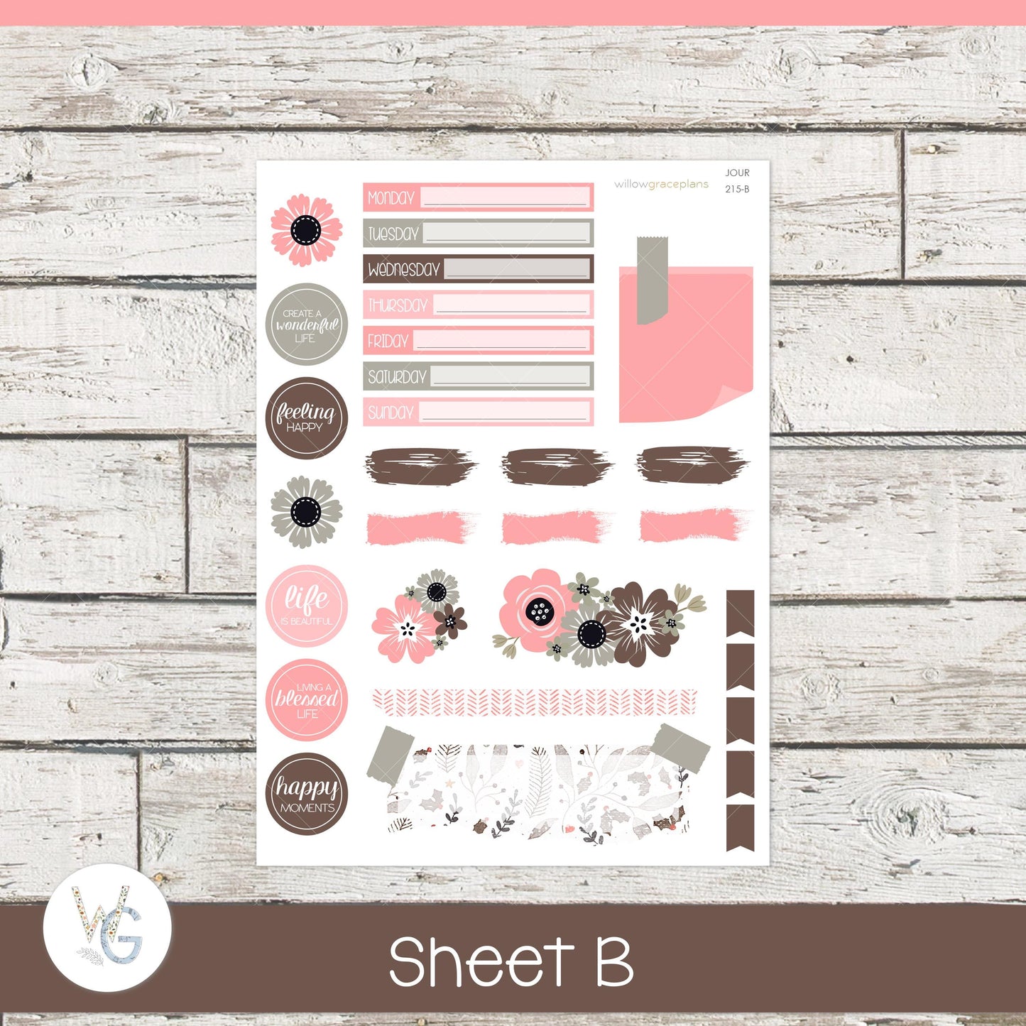 Journaling Stickers • Planner Stickers • JOUR-215