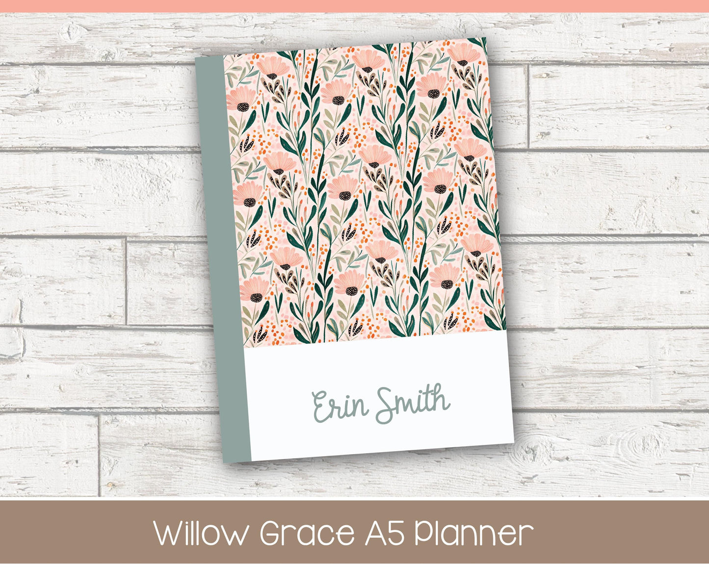 Weekly Personalized Planner | Productivity Weekly Planner | Grid Layout | Cottage Bloom