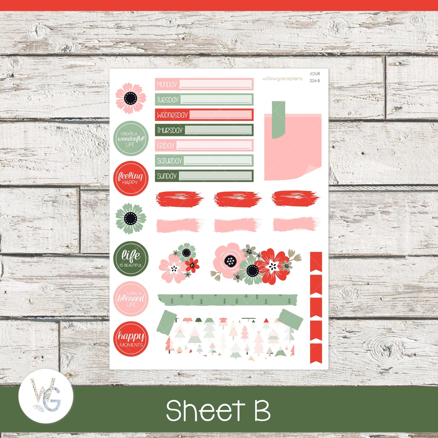 Journaling Stickers • Planner Stickers • JOUR-224