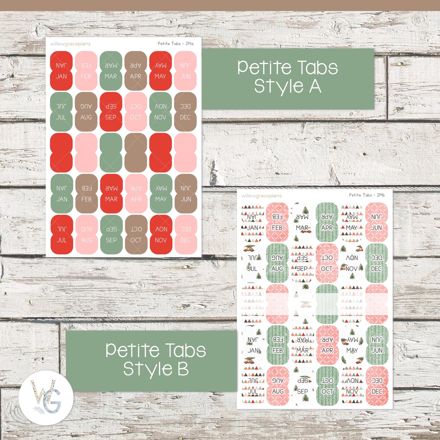 Planner Tabs • Tab Stickers • Planner Stickers • TB-214