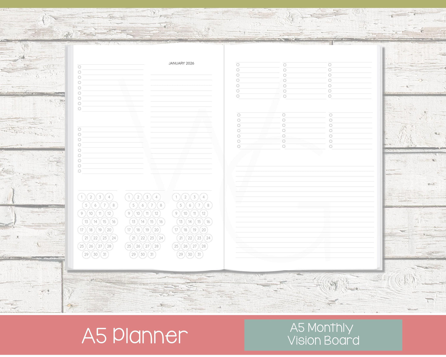 Weekly Personalized Planner | Compact Vertical Weekly Planner | Lined Layout | Shine On