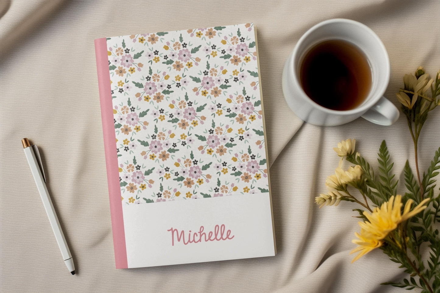 Personalized Day Planner | Day Planner | Lined Layout | Petal Parade